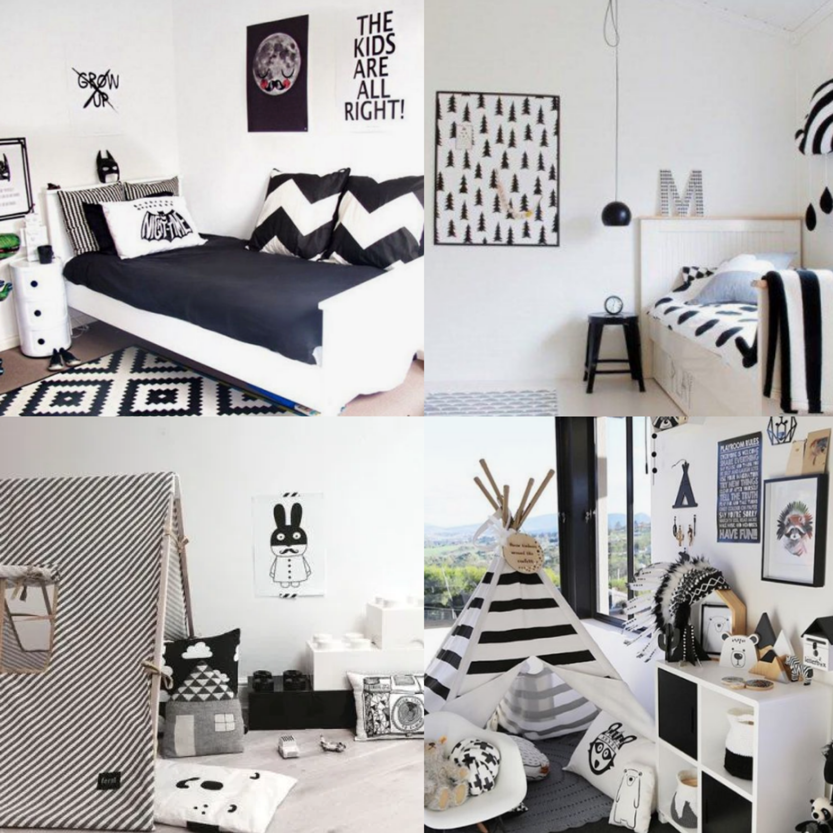 Decor preto e branco