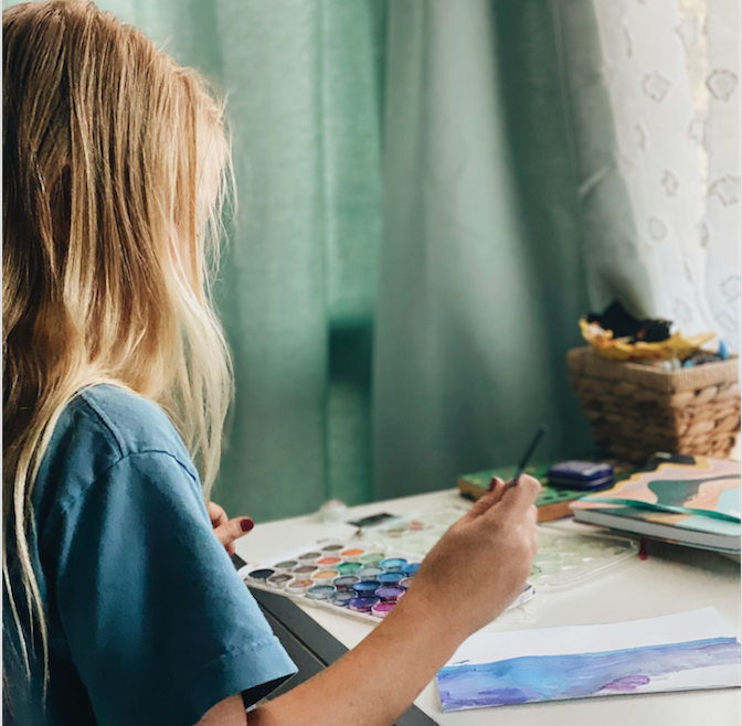 Mágica: a arte de pintar livros com água